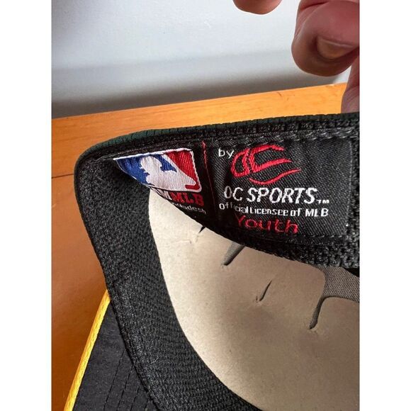 Oakland Athletics Youth Adjustable Baseball Cap By OC Sports Green & Yellow MLB - Picture 4 of 4